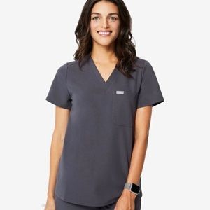 XXS Figs CHARCOAL Catarina top